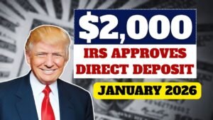 IRS Approves $2,000 Direct Deposit for January 2026 – Know Eligibility, Payment Dates & IRS Instructions