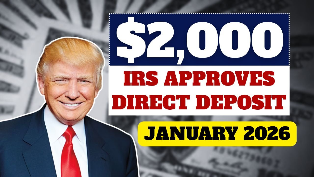 IRS Approves $2,000 Direct Deposit for January 2026 – Know Eligibility, Payment Dates & IRS Instructions
